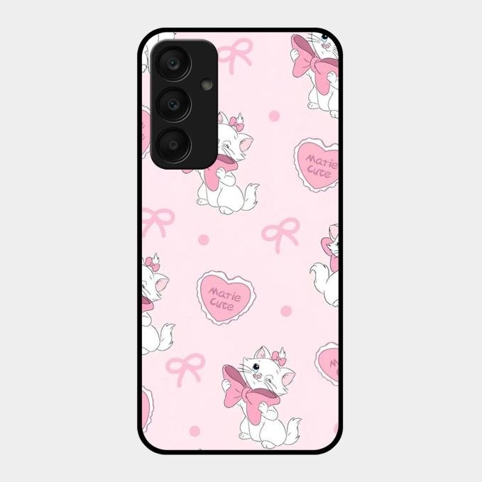 Cute Kitty Bliss Glass Case Cover For Samsung Galaxy A25 5G