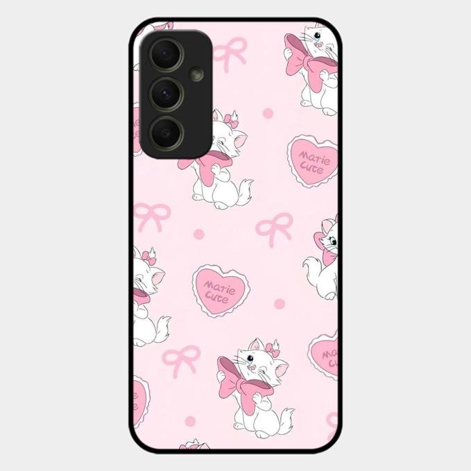 Cute Kitty Bliss Glass Case Cover For Samsung Galaxy A34 5G