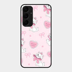 Cute Kitty Bliss Glass Case Cover For Samsung Galaxy A35 5G
