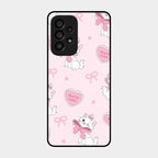 Cute Kitty Bliss Glass Case Cover For Samsung Galaxy A53 5G