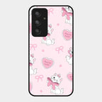 Cute Kitty Bliss Glass Case Cover For Samsung Galaxy A54 5G