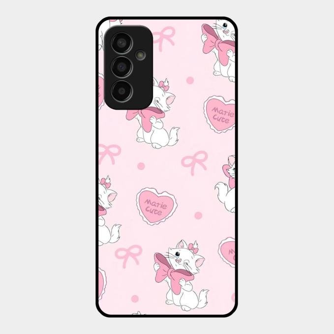 Cute Kitty Bliss Glass Case Cover For Samsung Galaxy M13