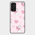 Cute Kitty Bliss Glass Case Cover For Samsung Galaxy M13