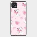 Cute Kitty Bliss Glass Case Cover For Samsung Galaxy F42 5G