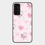 Cute Kitty Bliss Glass Case Cover For Samsung Galaxy M15 5G