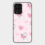 Cute Kitty Bliss Glass Case Cover For Samsung Galaxy M33 5G