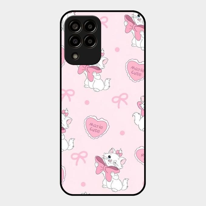 Cute Kitty Bliss Glass Case Cover For Samsung Galaxy M33 5G