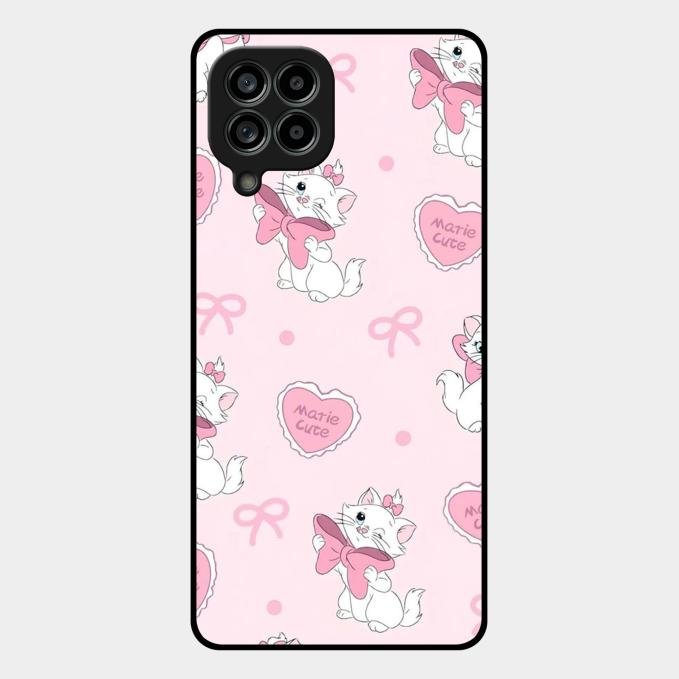 Cute Kitty Bliss Glass Case Cover For Samsung Galaxy M53 5G