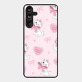 Cute Kitty Bliss Glass Case Cover For Samsung Galaxy M55 5G