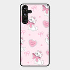 Cute Kitty Bliss Glass Case Cover For Samsung Galaxy M55 5G
