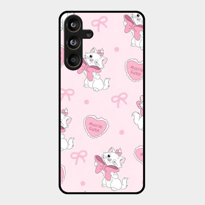 Cute Kitty Bliss Glass Case Cover For Samsung Galaxy M55 5G