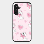 Cute Kitty Bliss Glass Case Cover For Samsung Galaxy M56 5G