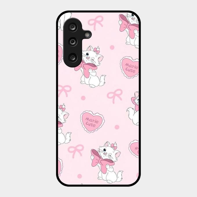 Cute Kitty Bliss Glass Case Cover For Samsung Galaxy M56 5G