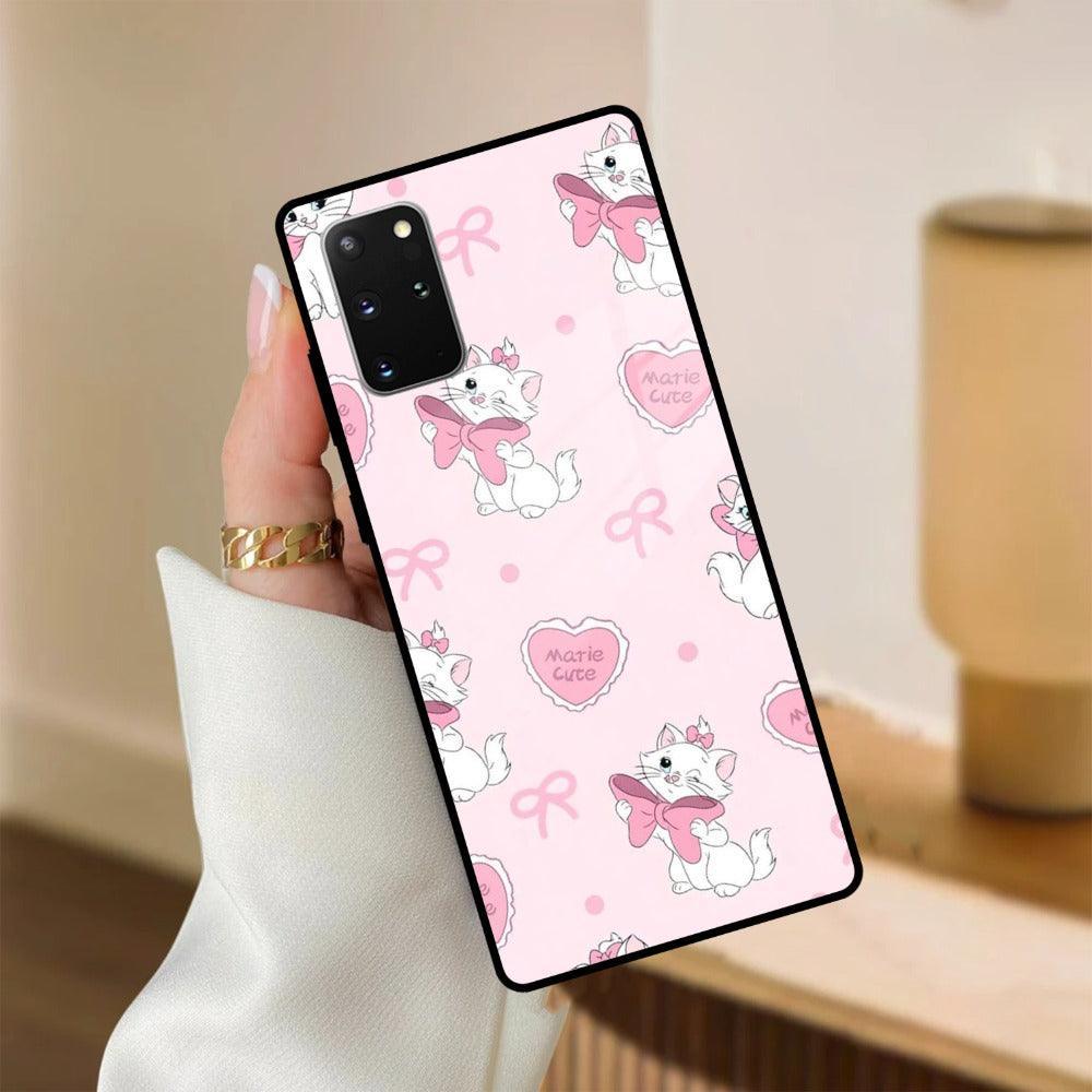 Cute Kitty Bliss Glass Case Cover For Samsung - ShopOnCliQ