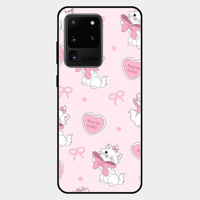 Cute Kitty Bliss Glass Case Cover For Samsung Galaxy S20 Ultra