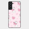 Cute Kitty Bliss Glass Case Cover For Samsung Galaxy S21 Plus