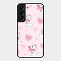 Cute Kitty Bliss Glass Case Cover For Samsung Galaxy S22 5G