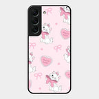 Cute Kitty Bliss Glass Case Cover For Samsung Galaxy S22 5G
