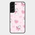 Cute Kitty Bliss Glass Case Cover For Samsung Galaxy S22 Plus 5G