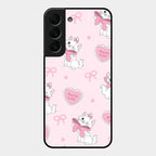 Cute Kitty Bliss Glass Case Cover For Samsung Galaxy S22 Plus 5G
