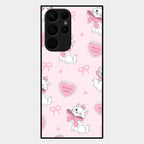 Cute Kitty Bliss Glass Case Cover For Samsung Galaxy S22 Ultra 5G