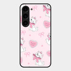 Cute Kitty Bliss Glass Case Cover For Samsung Galaxy S23 5G