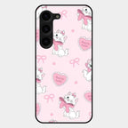 Cute Kitty Bliss Glass Case Cover For Samsung Galaxy S23 Plus 5G