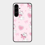 Cute Kitty Bliss Glass Case Cover For Samsung Galaxy S24 Plus 5G