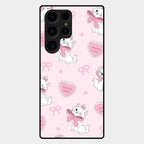 Cute Kitty Bliss Glass Case Cover For Samsung Galaxy S24 Ultra 5G