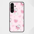 Cute Kitty Bliss Glass Case Cover For Samsung Galaxy S25 FE 5G