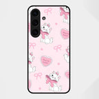 Cute Kitty Bliss Glass Case Cover For Samsung Galaxy S25 FE 5G
