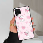 Cute Kitty Bliss Glass Case Cover For Samsung Galaxy A42 5G