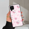 Cute Kitty Bliss Glass Case Cover For Samsung Galaxy M42 5G