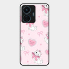 Cute Kitty Bliss Glass Case Cover For Vivo T1 44W 4G