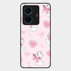 Cute Kitty Bliss Glass Case Cover For Vivo T1 Pro 5G