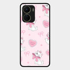Cute Kitty Bliss Glass Case Cover For Vivo T2X 5G