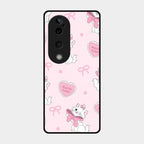 Cute Kitty Bliss Glass Case Cover For Vivo T3 Ultra