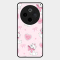 Cute Kitty Bliss Glass Case Cover For Vivo T4 5G