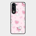 Cute Kitty Bliss Glass Case Cover For Vivo T4 Lite 5G