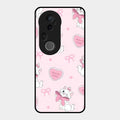 Cute Kitty Bliss Glass Case Cover For Vivo T4 Ultra 5G