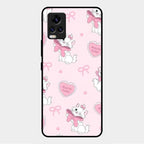 Cute Kitty Bliss Glass Case Cover For Vivo V20 Pro 5G