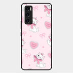 Cute Kitty Bliss Glass Case Cover For Vivo V20 Se