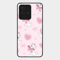 Cute Kitty Bliss Glass Case Cover For Vivo V23 5G