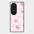 Cute Kitty Bliss Glass Case Cover For Vivo V40 5G