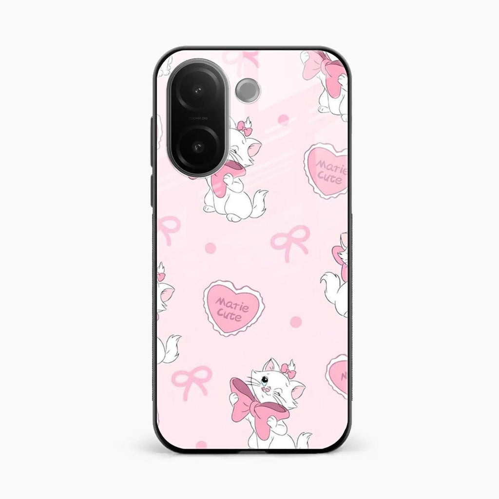 Cute Kitty Bliss Glass Case Cover For Vivo V60e 5G