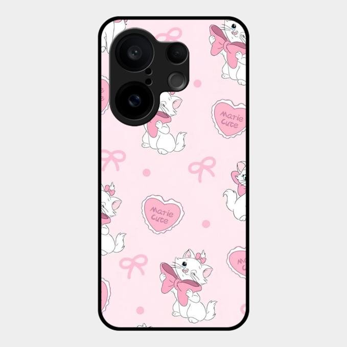 Cute Kitty Bliss Glass Case Cover For Vivo X200 Fe 5G