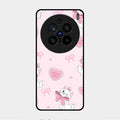 Cute Kitty Bliss Glass Case Cover For Vivo X200 Pro 5G