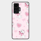 Cute Kitty Bliss Glass Case Cover For Vivo X50 Pro 5G