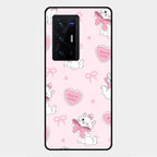 Cute Kitty Bliss Glass Case Cover For Vivo X70 Pro Plus 5G