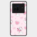 Cute Kitty Bliss Glass Case Cover For Vivo X80 5G
